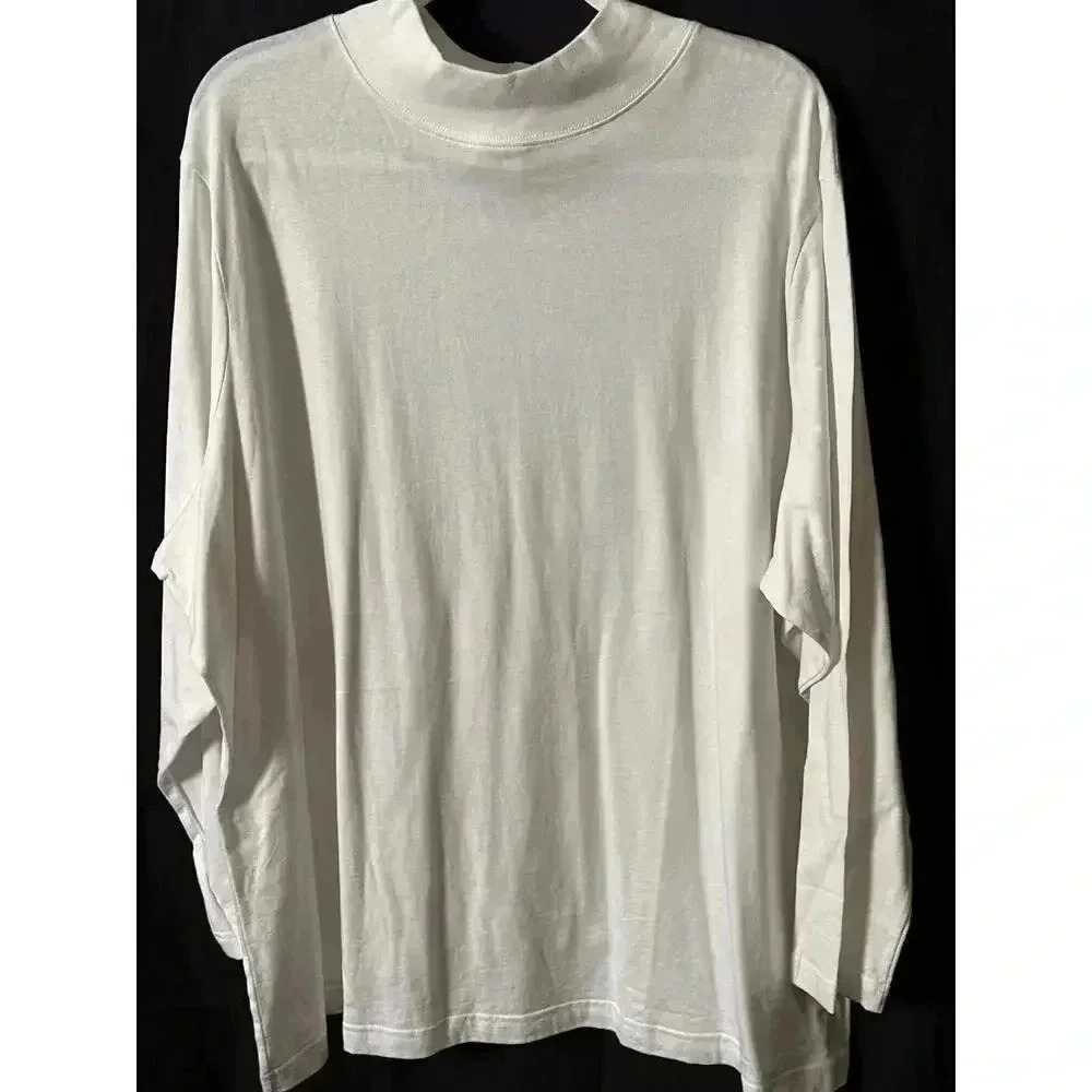 Venezia Woman White Long Sleeve Top Sz 2X